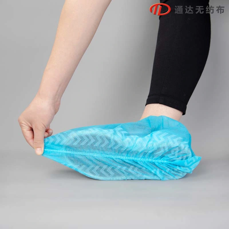 Factory Wholesale Waterproof Plastic PE/CPE Shoe Covers Non Woven Disposable Shoe Cover