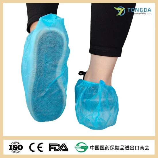 공장은 우수한 품질의 일회용 미끄럼 방지 의료용 PP PE CPE 신발 커버를 직접 공급합니다.