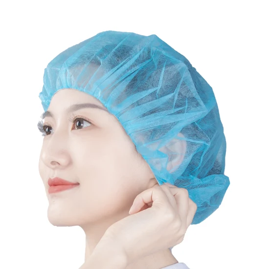 건강 관리 공장 OEM 맞춤형 위생 외과 간호사 머리망 일회용 PP SMS 불룩한 모자